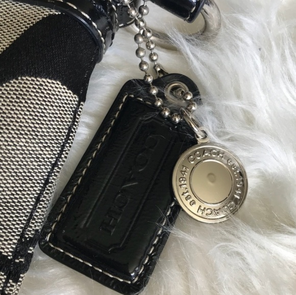 COACH File Signature Stripe Handbag w/Dustbag - Picture 5 of 7